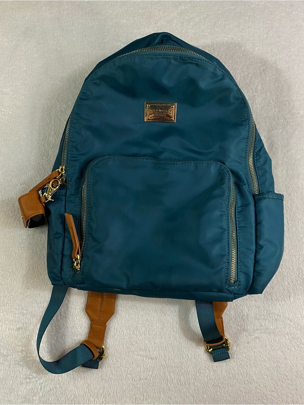 Laundry by Shelli Segal Nylon Backpack - Teal & Cognac